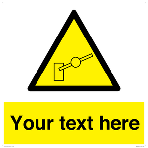 Custom warning barrier